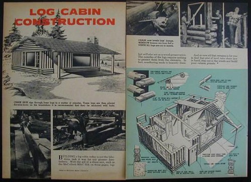 Log cabin construction - cabin,