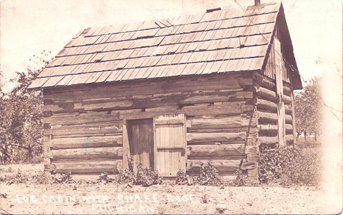 Log cabin with shake - with, roof
