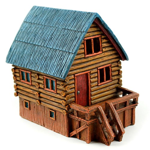 Led log cabin 1pc - cabin, 55720