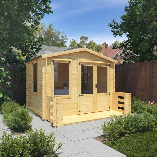 Wooden log cabin 3 4m - cabin, x