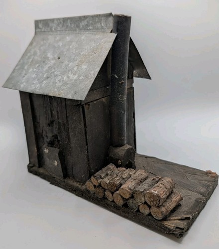 Vintage rustic folk art log - rustic,