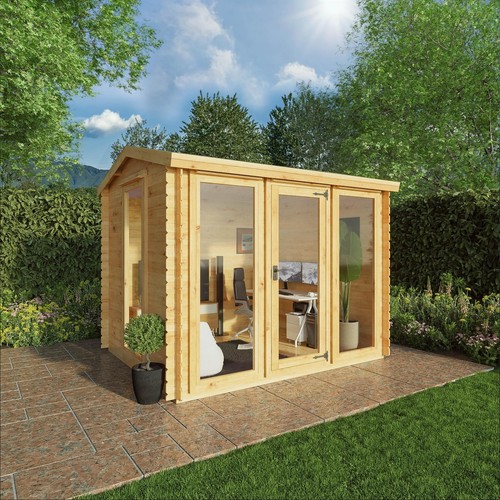Wooden log cabin - x,