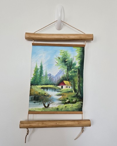 Serine cabin landscape scroll - cabin,