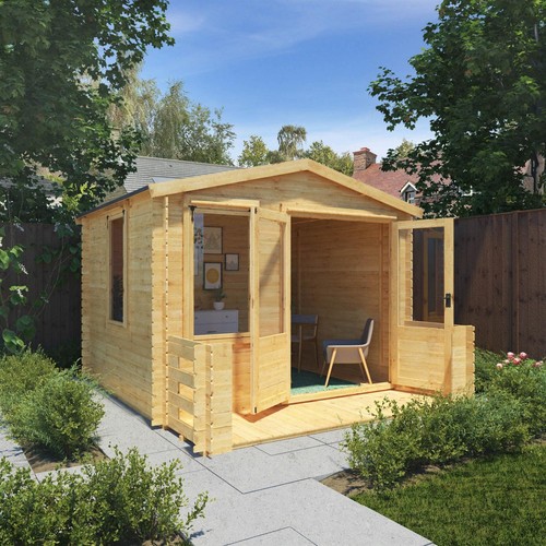 Wooden log cabin 3 7m - wooden, 3.7m