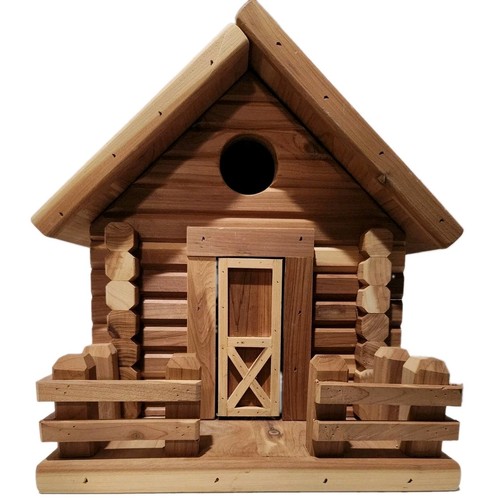 Birdhouse handcrafted log - handcrafted,