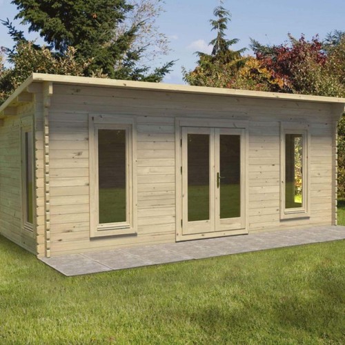 Garden log cabin - garden,