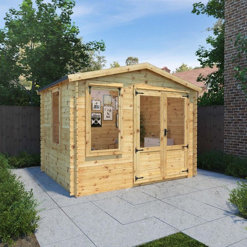 Wooden log cabin - wooden, 3.3m